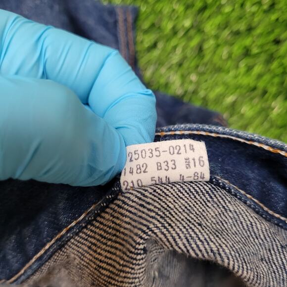 VINTAGE 1984 Levis 25035 Mom Jeans High Rise Tapered Womens 32x26 USA Cropped - Picture 10 of 10